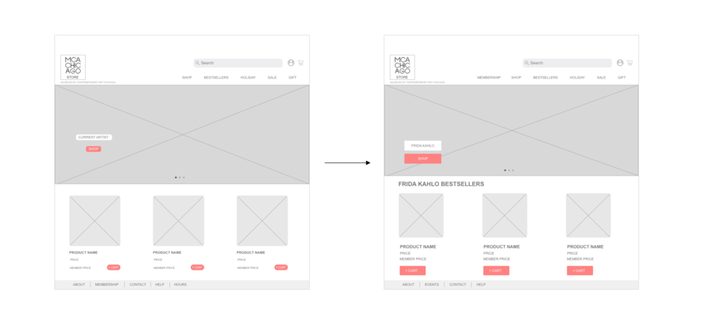 After the usability testing, I changed the button size of the  “add to cart”  feature and added more padding around it. Added  “membership”  in Prime navigation bar for users to find plans easily.